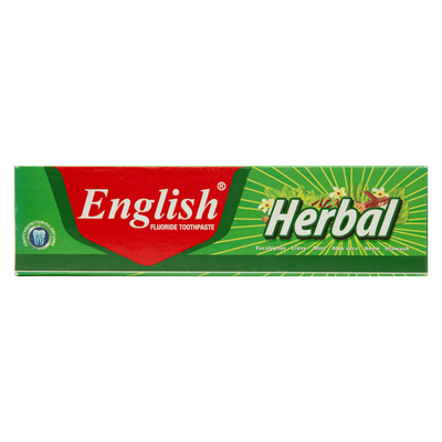 English Herbal Toothpaste - Medium Cavity Protection & Fresh Breath - Pack of 12 | Jodiabaazar.com