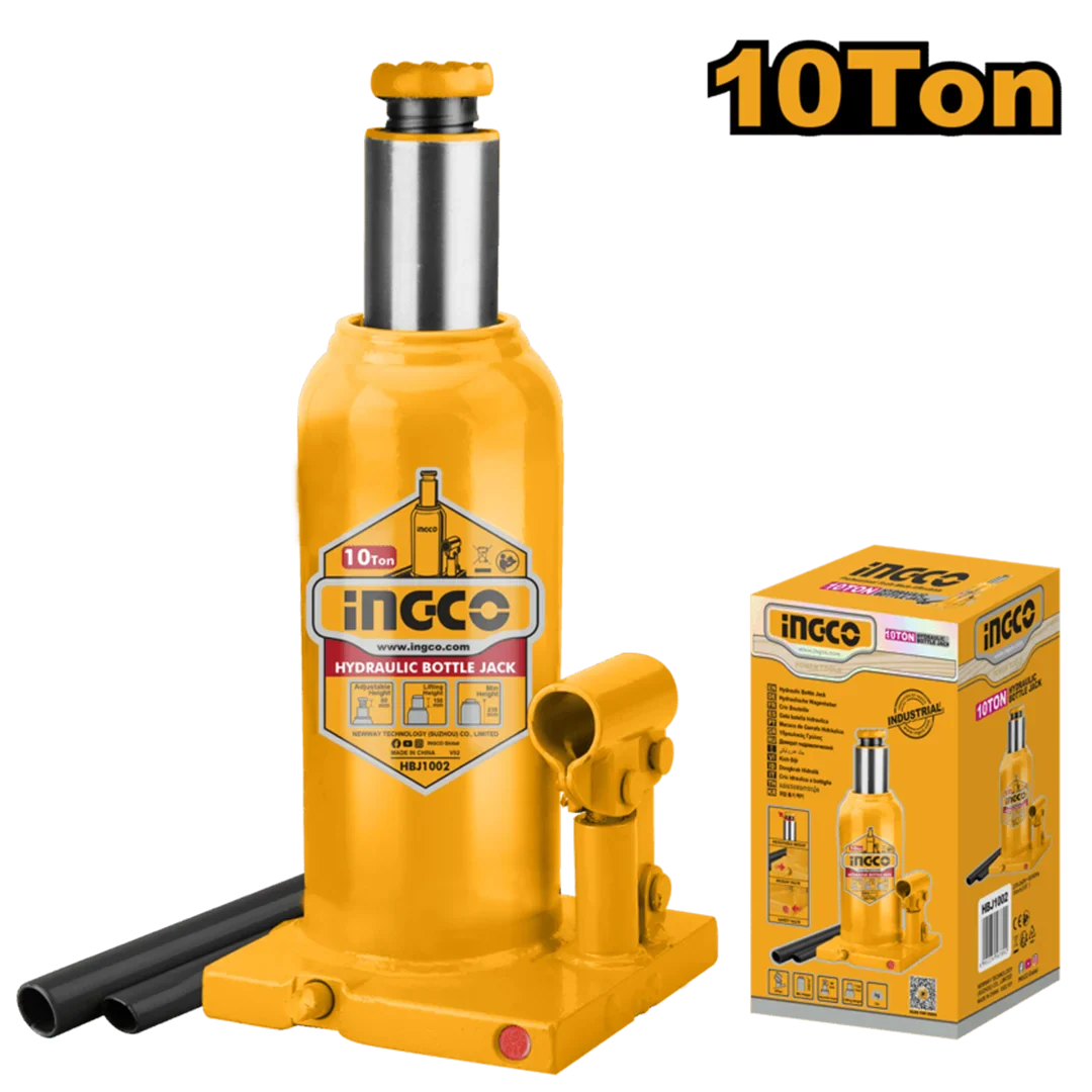 INGCO -  Hydraulic bottle jack 10ton HBJ1002