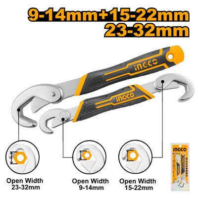 INGCO -  Rapid Cross Wrench 4pcs HRCW40231