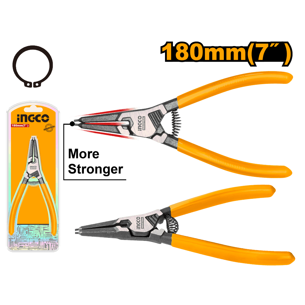 INGCO -  Circlip pliers 180m straight head external HCCP261801