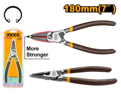 INGCO -  Circlip pliers 180mm straight head HCCP261803