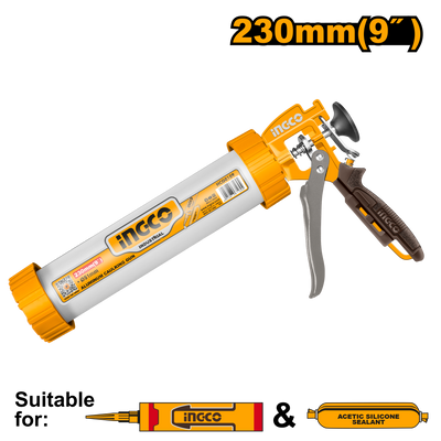 INGCO -  Aluminum caulking gun 9" HCG0109