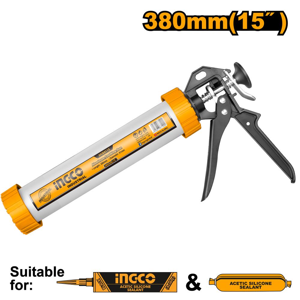 INGCO -  Aluminum caulking gun 15" HCG0115