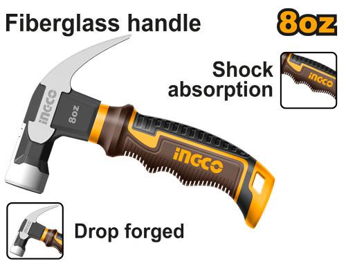 INGCO -  Mini claw hammer 8oz HCH81008D