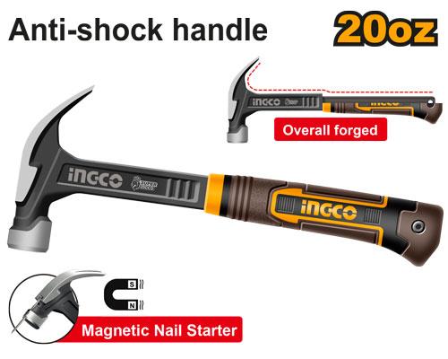 INGCO -  Claw hammer 20oz HCH81020L