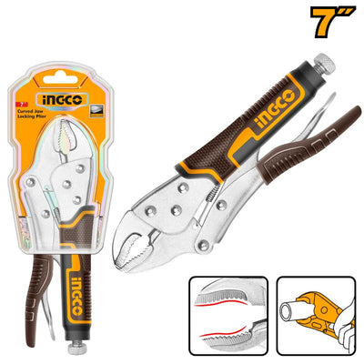 INGCO -  Curved jaw locking plier 38mm HCJLW0207
