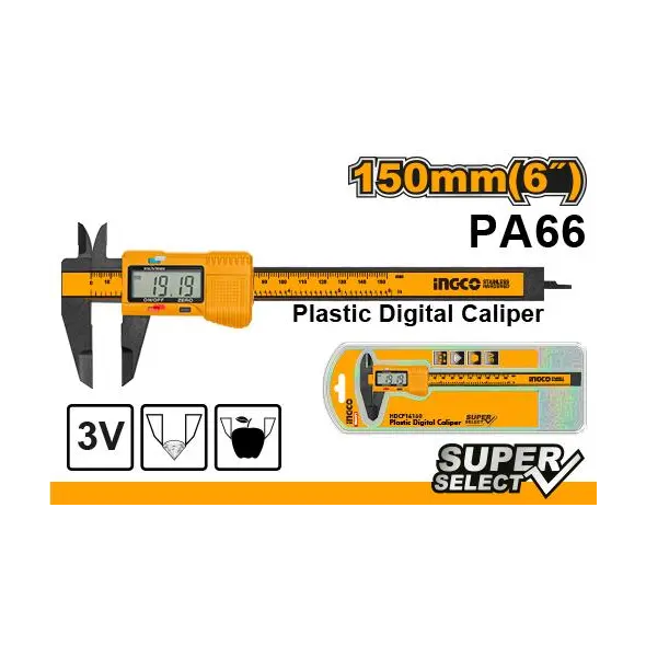 INGCO -  Plastic Digital Caliper 150mm HDCP16150