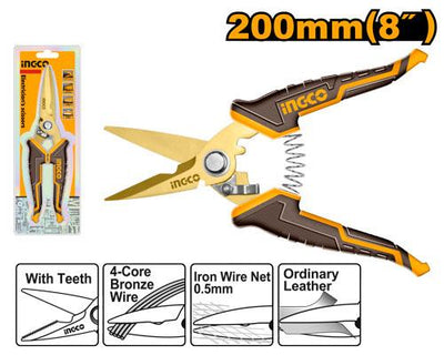 INGCO -  Electrician's scissors 200mm HES0188