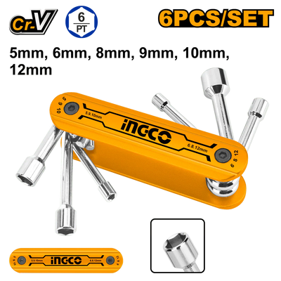 INGCO -  6 Pcs folding nut driver set  HFND0601