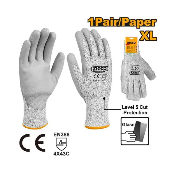 INGCO -  Cut-resistance gloves xl HGCG02-XL