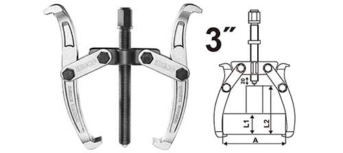 INGCO -  Two jaws puller 3" HGP08023