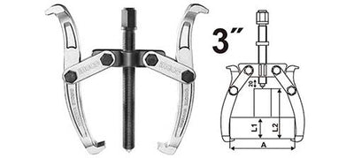 INGCO -  Two jaws puller 3" HGP08023