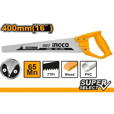 INGCO -  Hand saw 16" HHAS15400