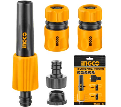 INGCO -  5 Piece twist nozzle set  HHCS05122