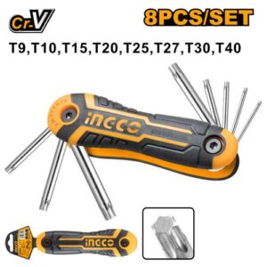 INGCO -  Torx key 8pcs HHK14083
