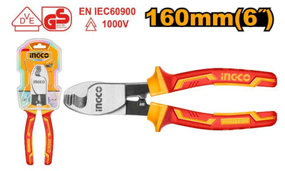 INGCO -  Insulated high leverage diagonal cutting pliers 160mm HIHLDCP28160