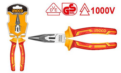 INGCO -  Insulated long nose pliers 160mm HILNP28168