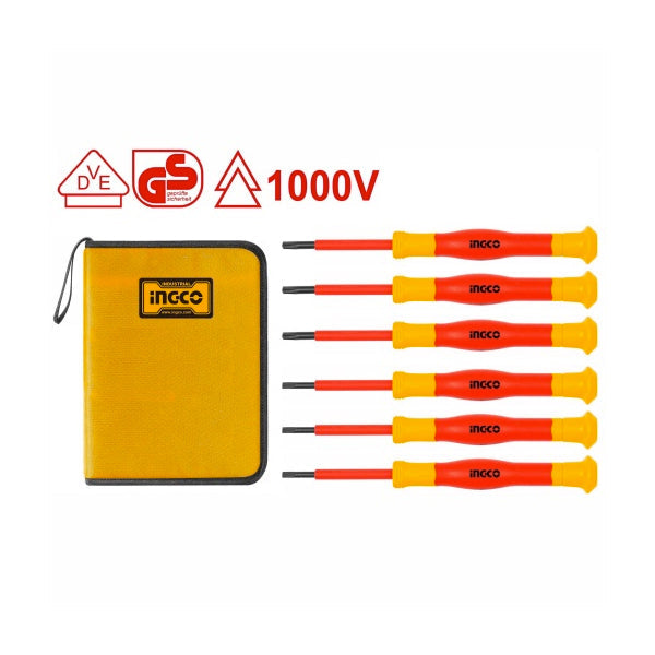 INGCO -  6Pcs insulated precision screwdriver set  HKIPSD0601