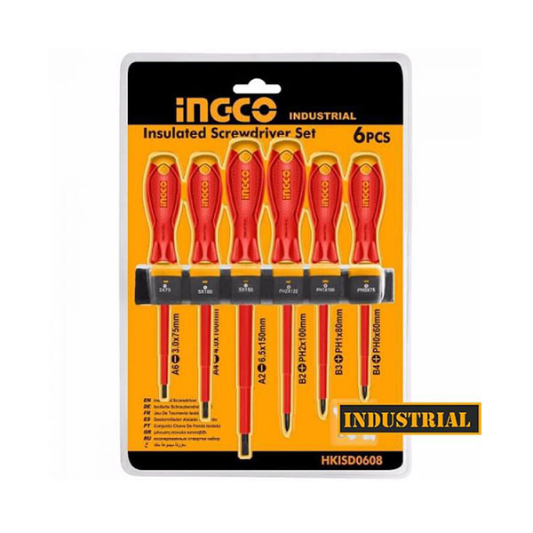 INGCO -  6 Pcs insulated screwdriver set  HKISD0608