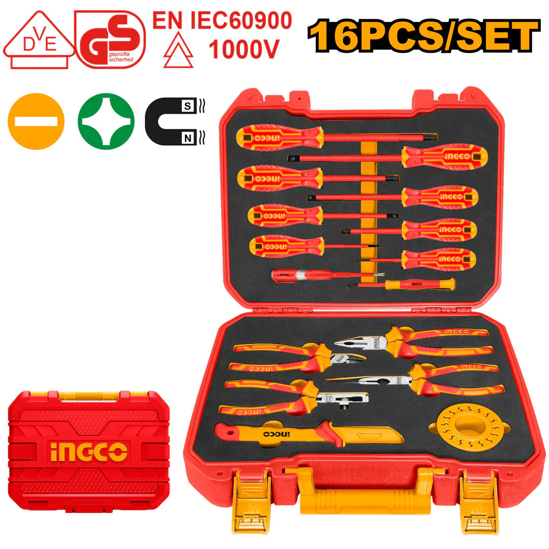 INGCO -  16 Pcs insulated hand tools set  HKITH1601