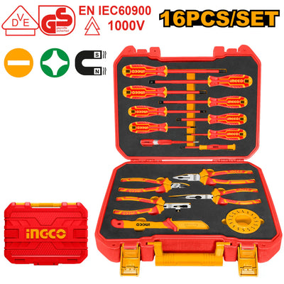 INGCO -  16 Pcs insulated hand tools set  HKITH1601