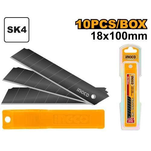 INGCO -  10 Pcs 18mm knife blades set  HKNCB181