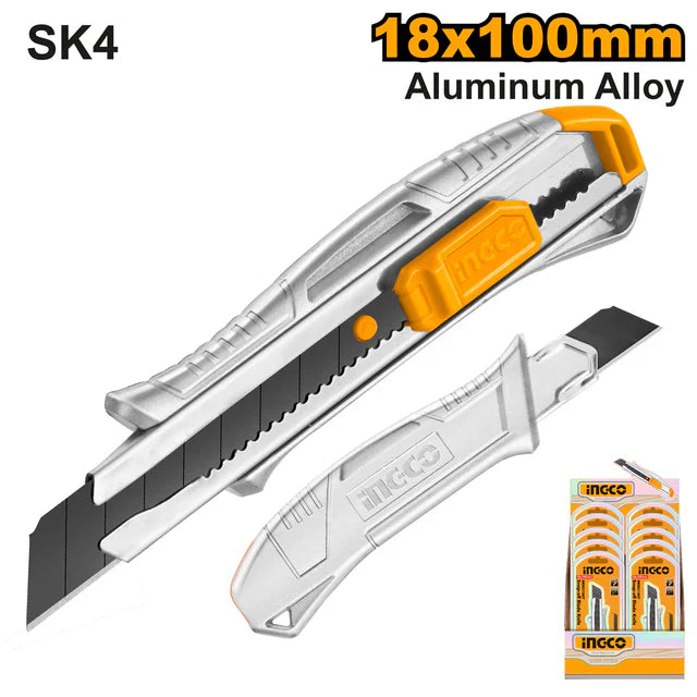 INGCO -  Snap-off blade knife 18*100mm HKNS11807