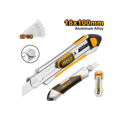 INGCO -  Snap-off blade knife 100*18mm HKNS1808