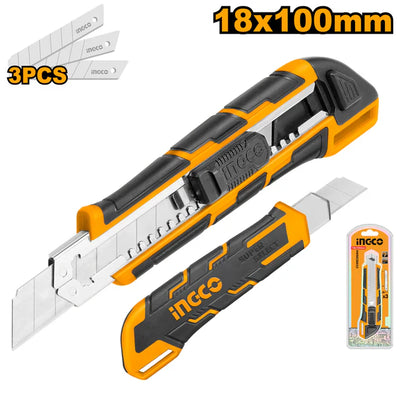 INGCO -  Snap-off blade knife 18*100mm HKNS28035