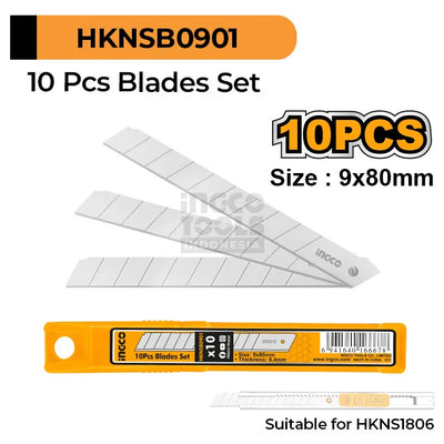 INGCO -  10 Pcs blades set  HKNSB0901