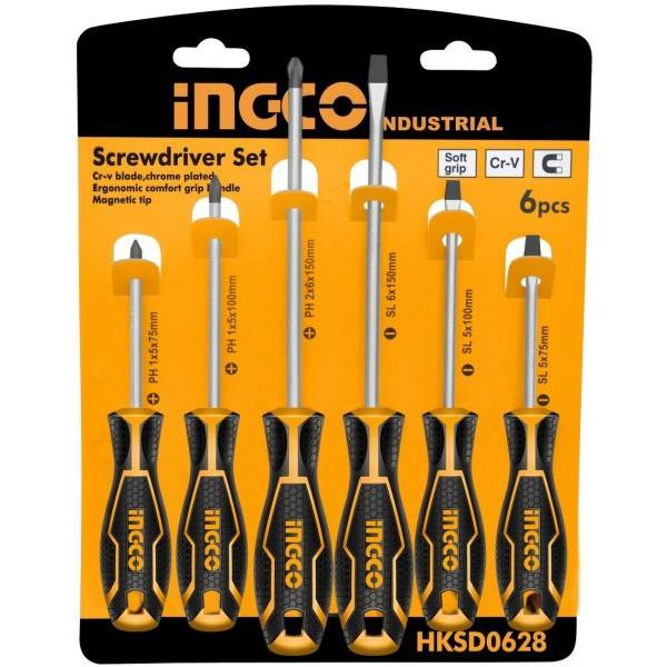 INGCO -  6 Pcs screwdriver set  HKSD0628