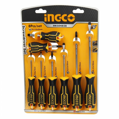INGCO -  8 Pcs screwdriver set  HKSD0828