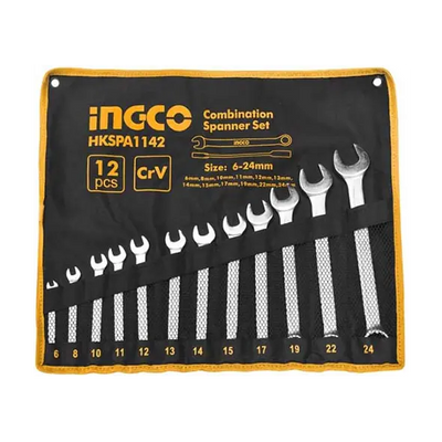 INGCO -  12Pcs Combination spanner set  HKSPA1142