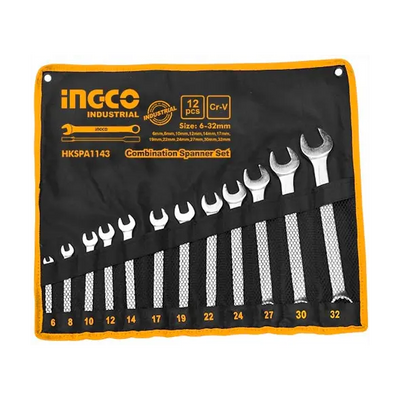 INGCO -  12Pcs Combination spanner set  HKSPA1143
