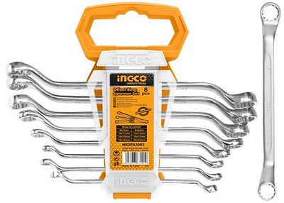 INGCO -  8Pcs Offset ring spanner set  HKSPA3088