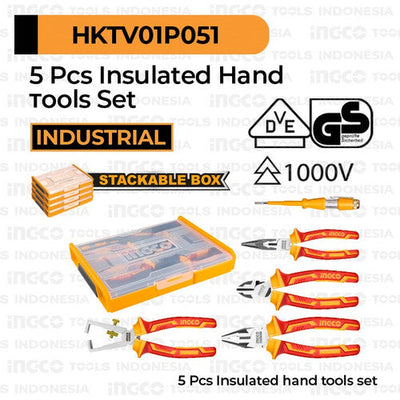INGCO -  5 Pcs insulated hand tools set  HKTV01P051