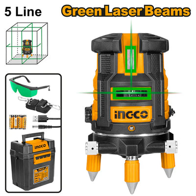 INGCO -  Self-leveling line laser(Green laser beams) 30m HLL305205