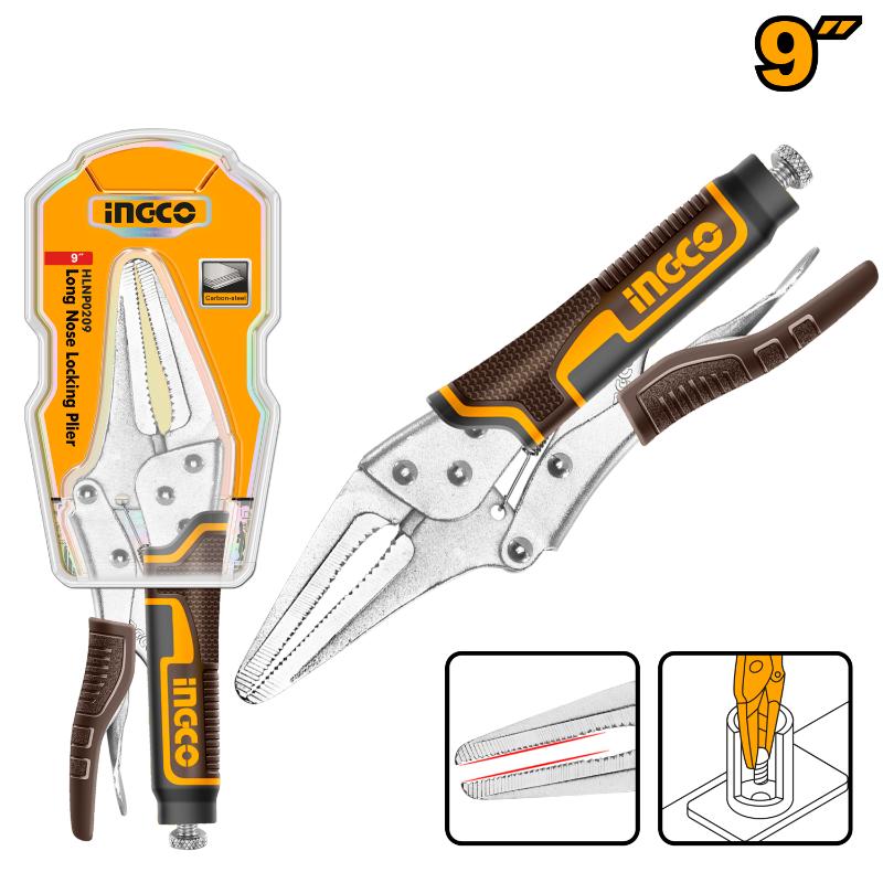 INGCO -  Long nose locking plier 60mm HLNP0209