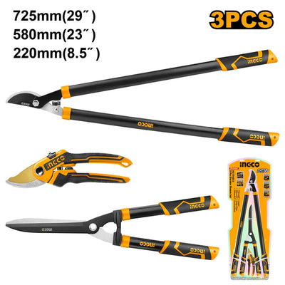 INGCO -  3 Pcs garden shears set  HLT76033