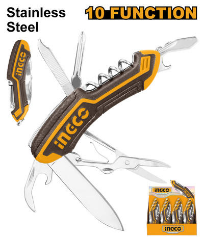 INGCO -  Multi-function knife 10 functions HMFK8108