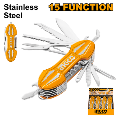 INGCO -  Multi-function knife 15 functions HMFK8158