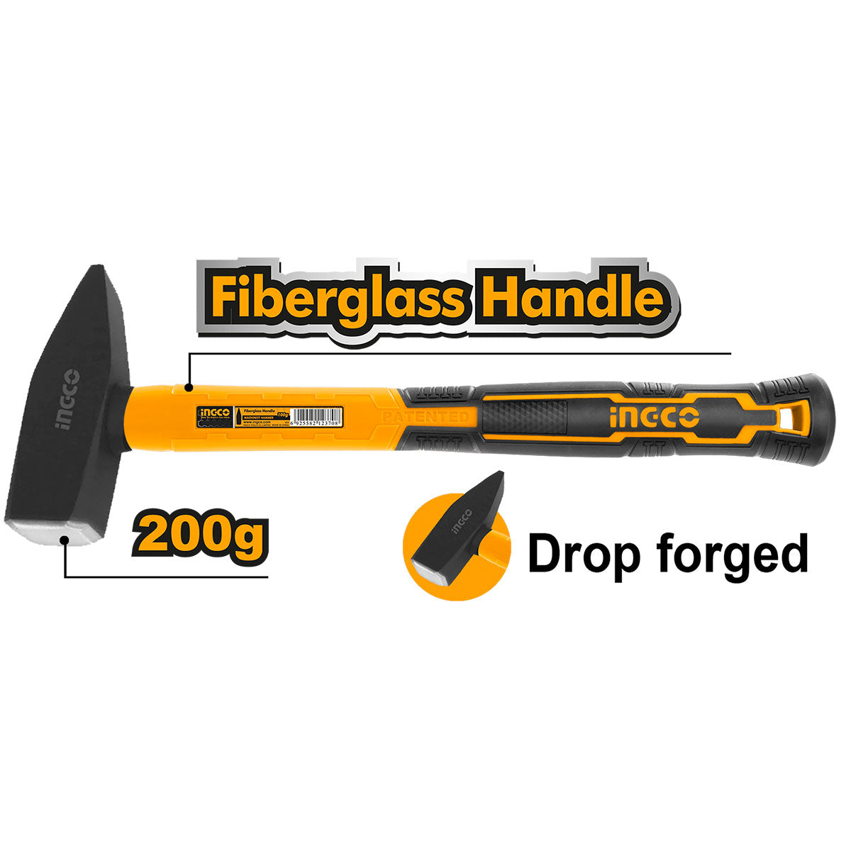 INGCO -  Machinist hammer 200g HMHS82001
