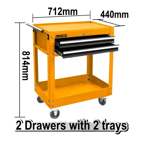 INGCO -  Tool cart with 2 pcs drawer HPTCT021