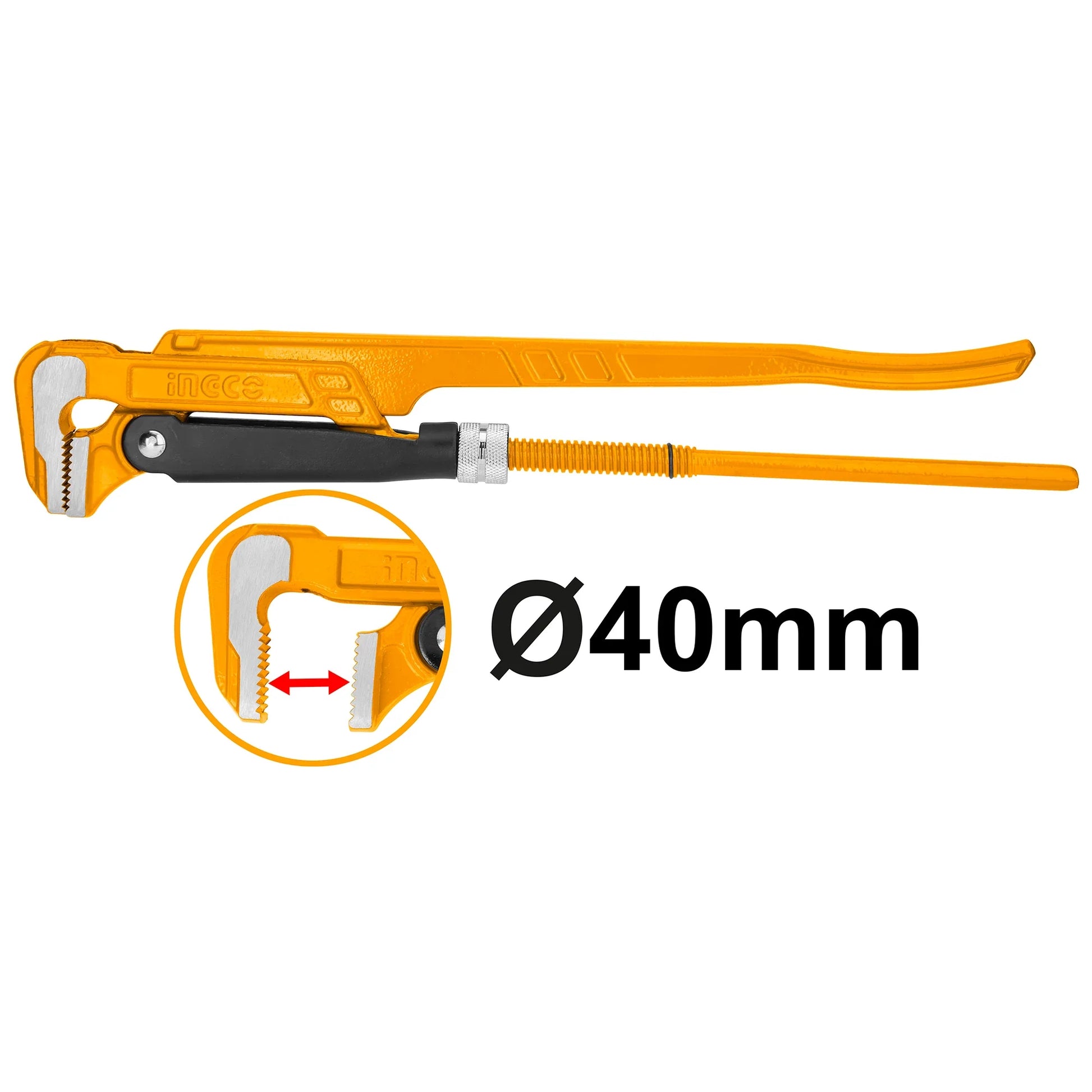 INGCO -  90° Heavy duty swedish pipe wrench 1" HPW04011