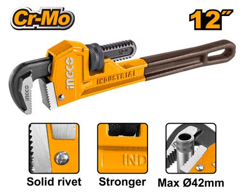 INGCO -  Pipe wrench 42mm HPW0812