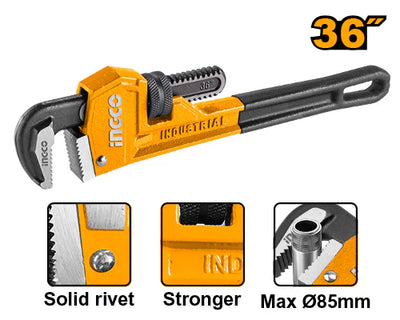 INGCO -  Pipe wrench 85mm HPW0836