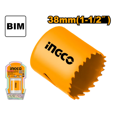 INGCO -  HSS bi-metal hole saw 38mm HSB10381