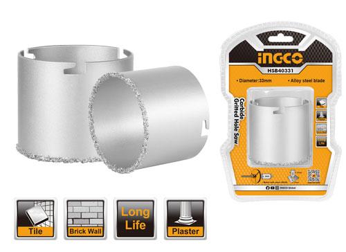INGCO -  Carbide gritted hole saw 43mm HSB40431