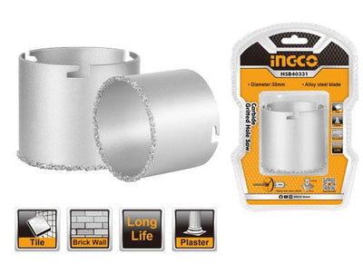 INGCO -  Carbide gritted hole saw 83mm HSB40831