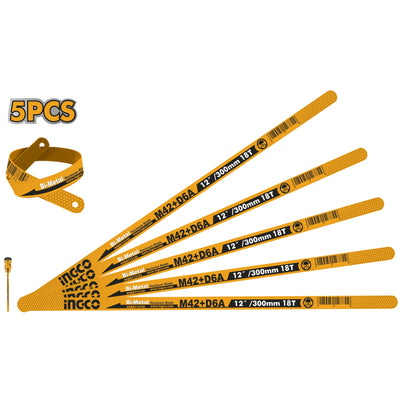 INGCO -  Bi-Metal hacksaw blade set 12" HSBKT12245